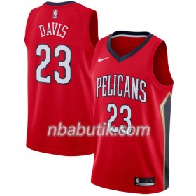 NBA Mænd Trøje New Orleans Pelicans Anthony Davis 23 Nike 2017-18 Rød Swingman